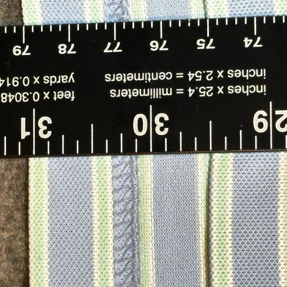 Peter Millar shirt L Summer‎ Comfort Golf Polo Mens stripe Performance Jersey - Picture 5 of 7